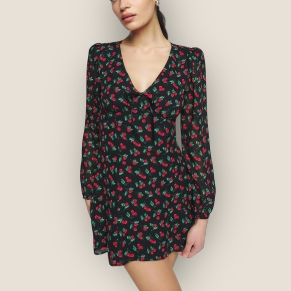Reformation | Ferris Dress | Cherry Pie Print | Size 6 | NWT - Picture 2 of 12